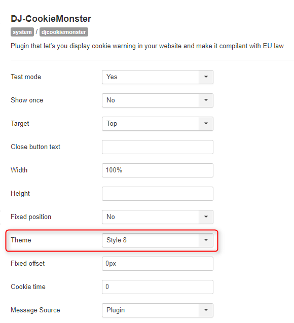 dj cookiemonster options