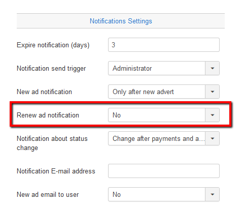 djcf notify renew disabling
