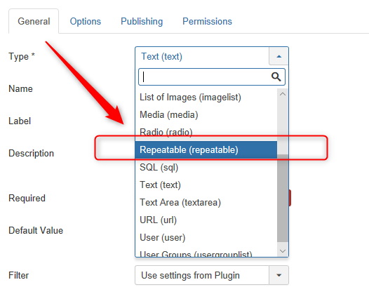 repeatable fields
